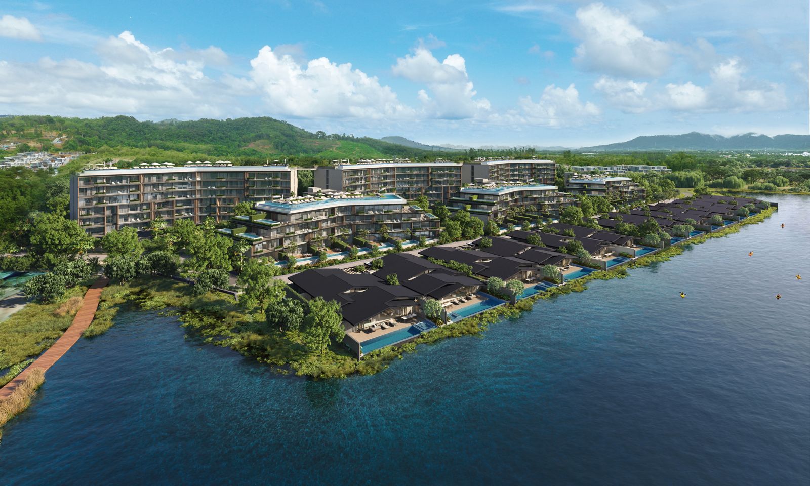 Инвестиционные апартаменты с видами на озеро в Lakelands Lakeview